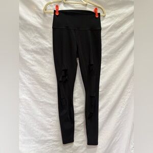 ALO Yoga Warrior Black Leggings size M